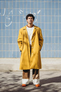 Trench jaune moutarde