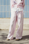 Pantalon Zoé à rayures rose