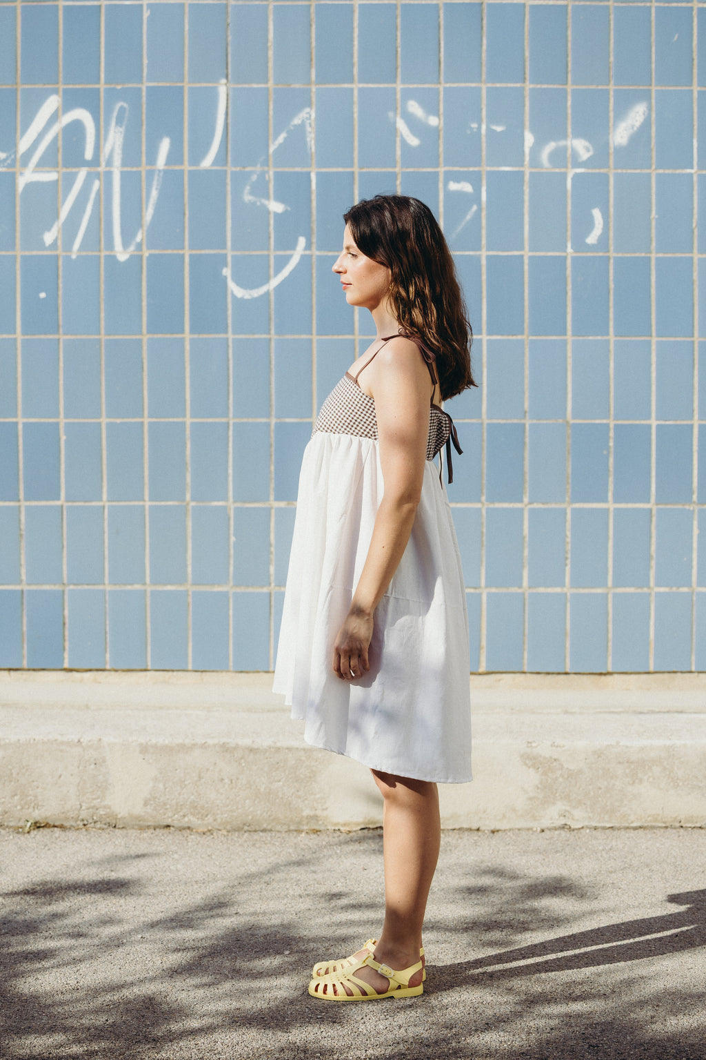 Robe bicolore ample