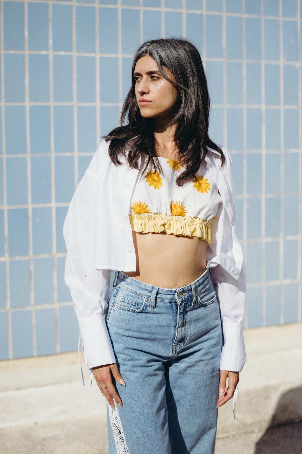 Brassière à motifs soleil